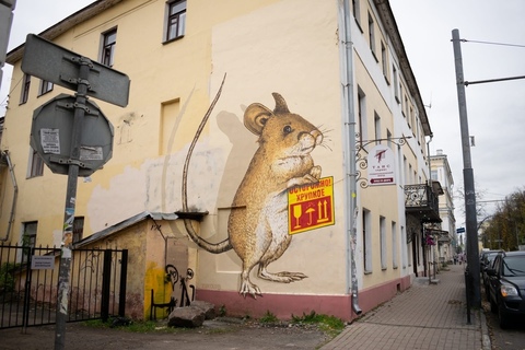Стрит-арт "Мышь"