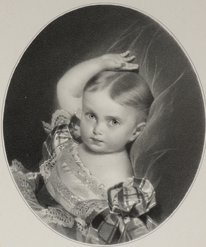 Портрет Великой княжны Марии Александровны в детстве