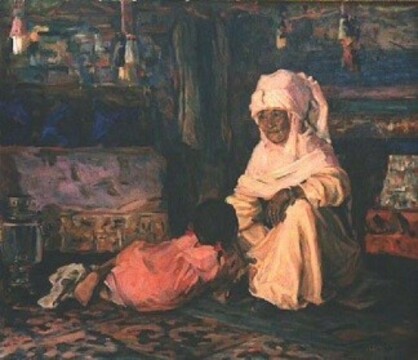 Мария Лизогуб. Сказка. 1958. Холст, масло.