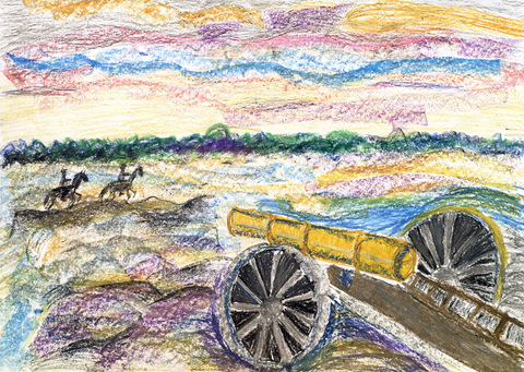 Иллюстрация к стихотворению М.Ю. Лермонтова «Бородино»