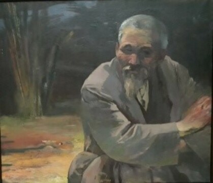 Жумакын Кайрамбаев. Портрет отца. 1988. Холст, масло. 100х115