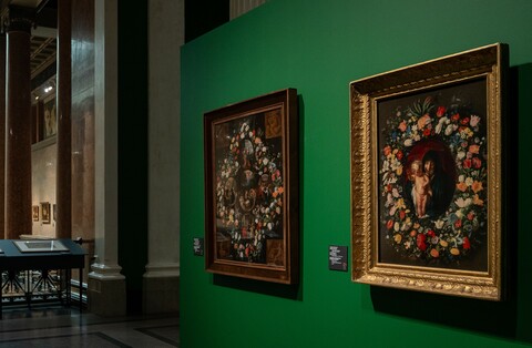 Андрис Даниэлс, Якоб Йорданс. Мадонна с младенцем в венке из цветов