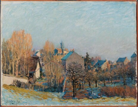 Альфред Сислей. Мороз в Лувесьенне