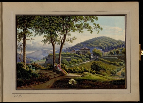 Дармштадт. Замок Хайлигенберг близ Югенхайма. Германия.