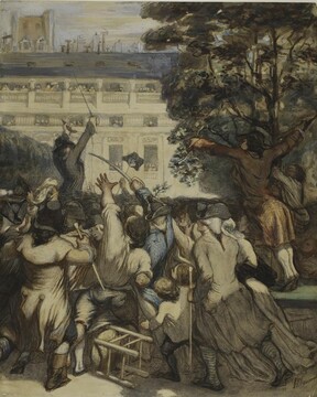 Зал 3. Оноре Домье. Камиль Демулен в Пале-Рояле