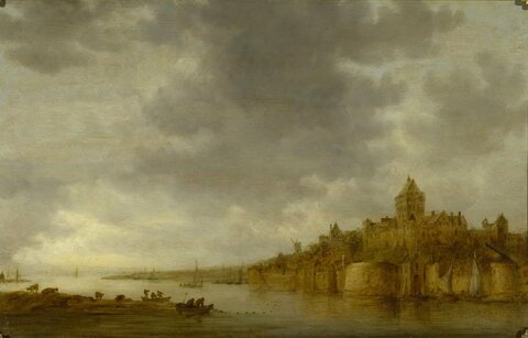 Jan Van Goyen. The Waal River near Nijmegen