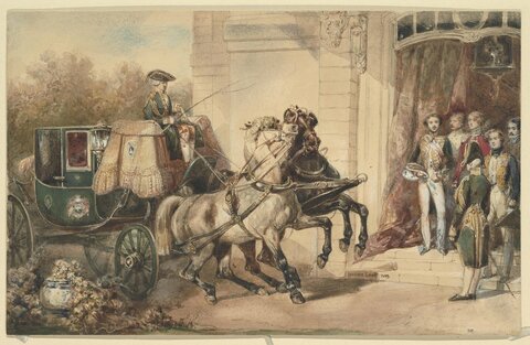 Зал 4. Эжен Лами. Карета у подъезда