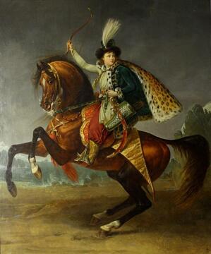 Antoine Jean Gros. Equestrian Portrait of Prince Boris Yusupov