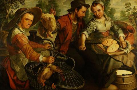 Joachim Beuckelaer. At the Market