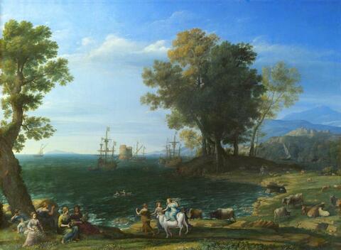 Claude Lorrain. The Abduction of Europa