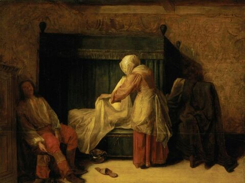 Pieter de Hooch. The Morning of a Young Man