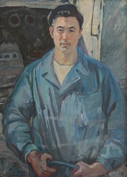Нагим-Бек Нурмухаммедов.Портрет К. Ахунбекова. 1960