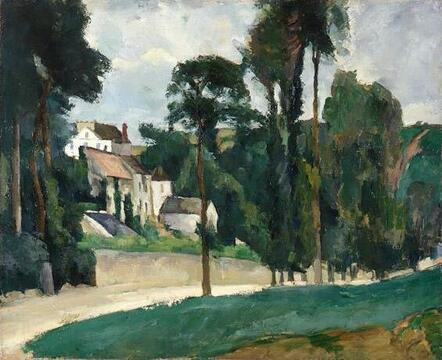 Поль Сезанн. Дорога в Понтуазе (Поместье Матюрен в Понтуазе). 1874–1877