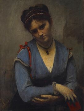 Камиль Коро. «Портрет Мариетт Гамбе (Грезы Мариетт)»