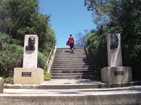 Barton and Parkes Commemorative Sculptures by Stephen Glassborow