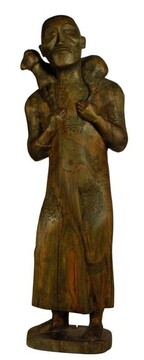 Михаил Рапопорт. Чабан. 1982. Дерево.
