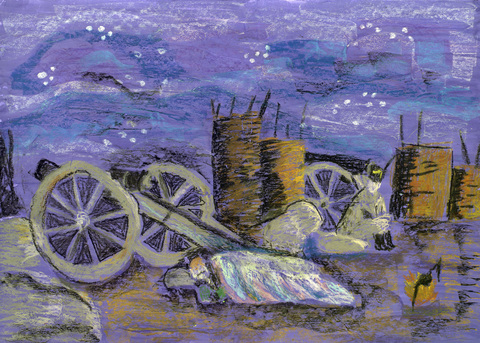 Иллюстрация к стихотворению М.Ю. Лермонтова «Бородино»