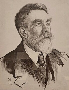 В.Д. Фалилеев. Портрет Николая Ильича Романова. 1922