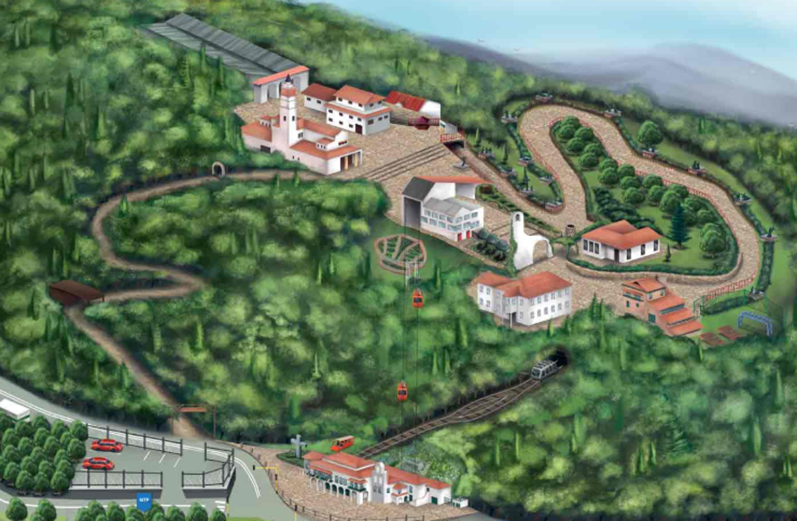 Mapa de Monserrate