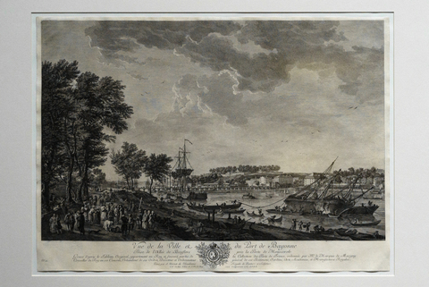 Шарль Никола Кошен Младший, Жак Филипп Леба. «Вид города и порта Байонны»