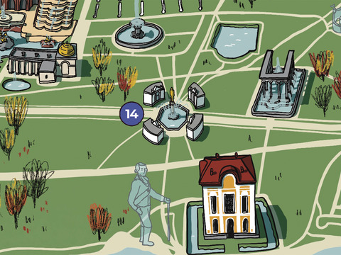 Фонтаны "Адам" и "Ева"