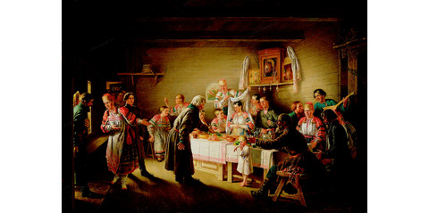 «Смотрины невесты» Николай Петров, 1861