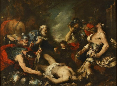 Джанантонио Гварди. «Александр Македонский у тела персидского царя Дария»