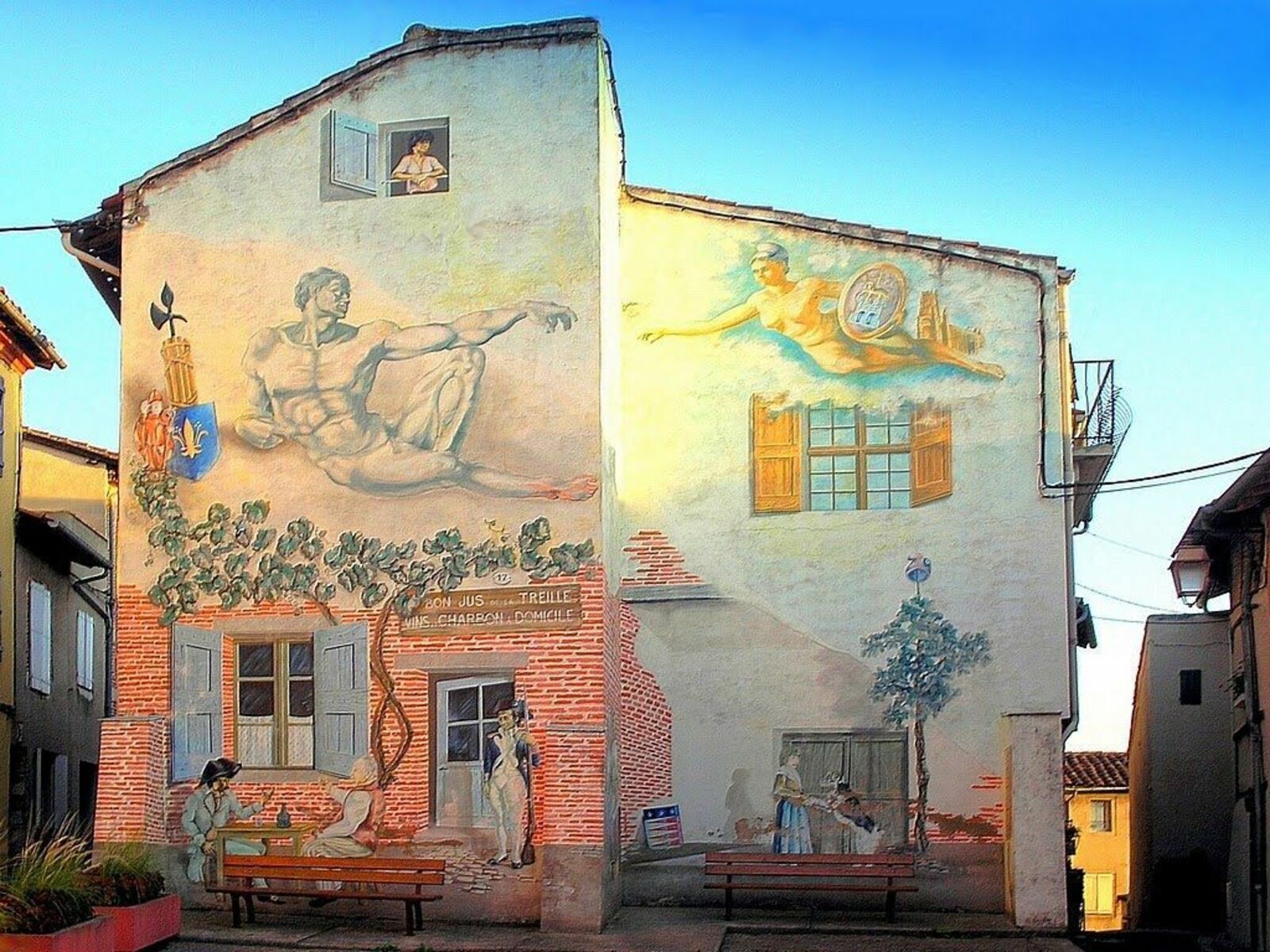 Le Castelviel et sa fresque