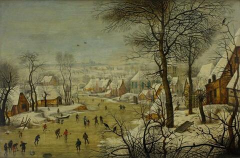 Pieter Brueghel the Younger. Winter Landscape with a Bird Trap