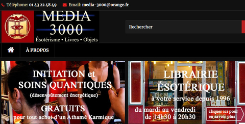 Librairie ésotérique Média 3000 Paris