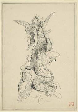 Зал 2. Гюстав Доре. Руджьер, спасающий Анджелику