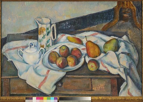Поль Сезанн. Персики и груши