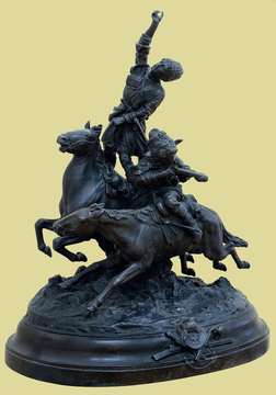 Евгений Лансере. Джигитовка Модель. 1874; отливка 1890