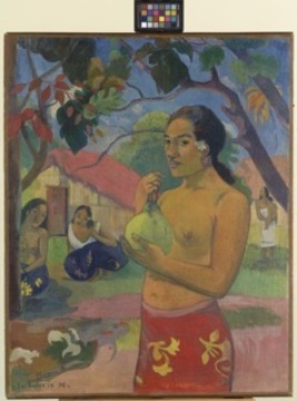 Поль Гоген. Eü haere ia oe. Женщина, держащая плод