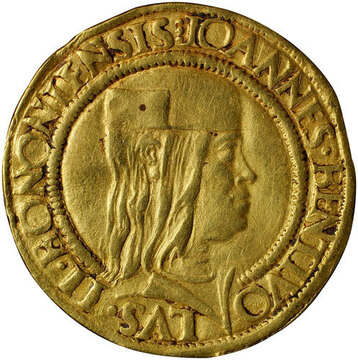 Италия. Болонья. Джованни II Бентиволио (1494–1506). Два дуката. Золото.