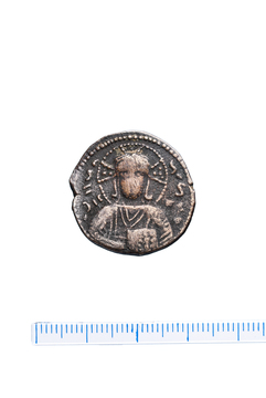 Артукиды Амида и Хисн Кайфа. Фахр ад-Дин Кара Арслан (1144–1167). Дирхам. Бронза. Без указания монетного двора.