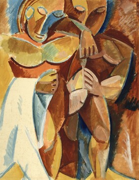 Пабло Пикассо. Дружба (II). Эскиз картины. Зима 1907–1908