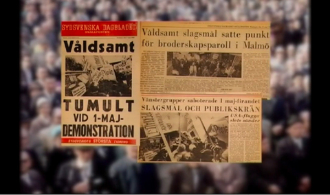 Scuffle in People’s Park // Tumult i Folkets Park