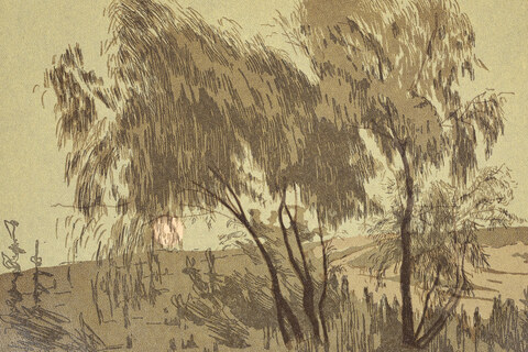 А.П. Остроумова-Лебедева. Луна. 1900