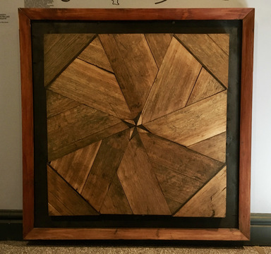 Фрагмент паркета из дома Ван дер Гульста