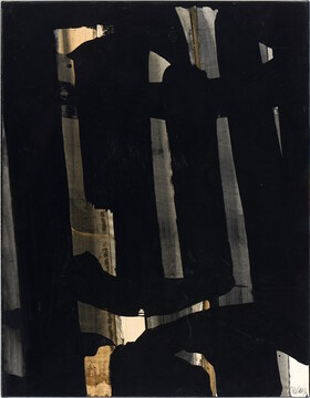 Gouache sur papier marouflé sur toile 1973, 65 x 50.5 x 2.2