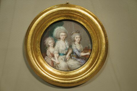 Жан-Батист Жак Огюстен. Портрет княгини Натальи Петровны Голицыной с дочерьми Екатериной и Софьей. Портрет князя Владимира Борисовича Голицына с сыновьями Дмитрием и Борисом