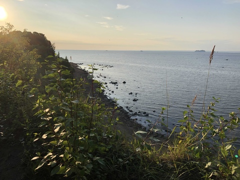 Обрыв над заливом