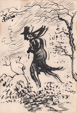 Иллюстрации к повести Гоголя «Шинель». 1954 год. Из собрания Игоря Маркина