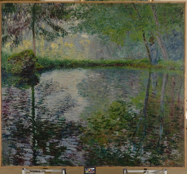 Клод Моне. Берег пруда в Монжероне