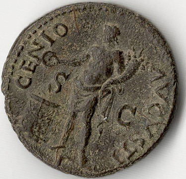 Римская империя. Нерон (54–68 н.э.). Рим. Асc. Бронза. 64–66 гг. н.э.