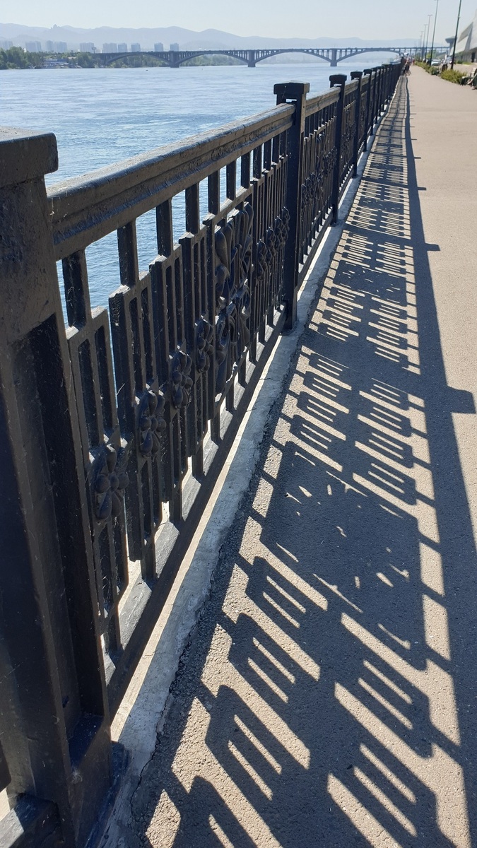 克拉斯诺亚尔斯克的叶尼塞河堤、叶尼塞河和卡恰河