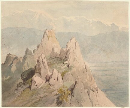 Зал 6. Жан-Пьер Муане. Руины замка царицы Тамары близ Царских Колодцев