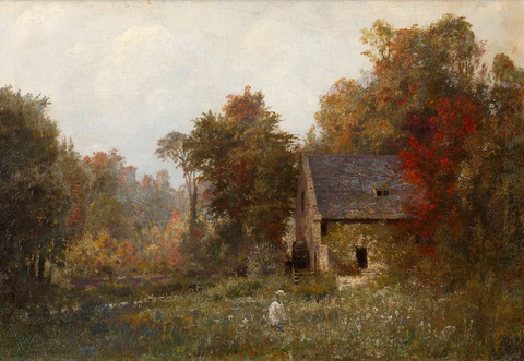 Мельница на истоке речки Вёль. Этюд. 1874