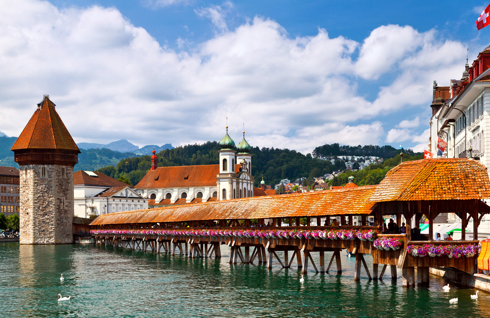 Chapel Bridge (Kappelbrücke) and Water Tower
